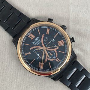 ALBA Chronograph Sport 24 Hour 2 Tone Copper Gold and Black Watch by Seiko